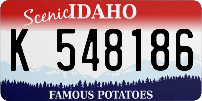 ID license plate K548186