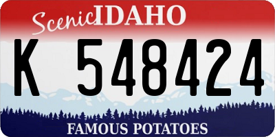 ID license plate K548424