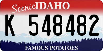ID license plate K548482