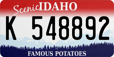 ID license plate K548892