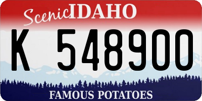 ID license plate K548900