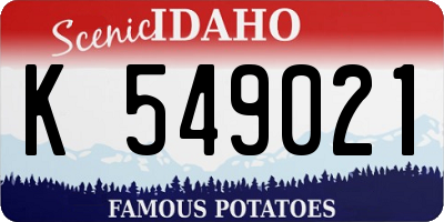 ID license plate K549021