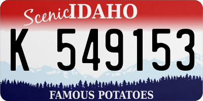 ID license plate K549153