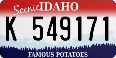 ID license plate K549171