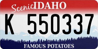 ID license plate K550337