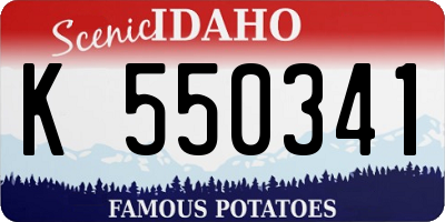 ID license plate K550341