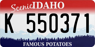 ID license plate K550371