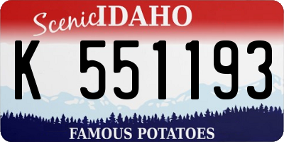 ID license plate K551193