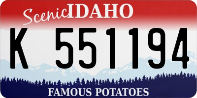 ID license plate K551194