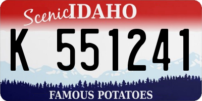 ID license plate K551241