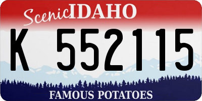 ID license plate K552115