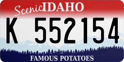 ID license plate K552154