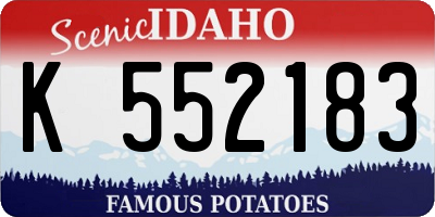 ID license plate K552183