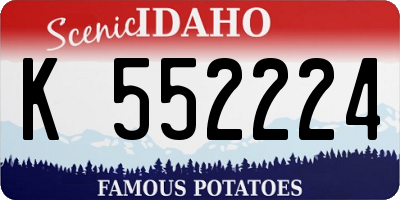 ID license plate K552224