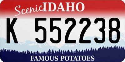 ID license plate K552238