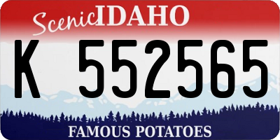 ID license plate K552565
