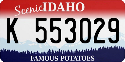 ID license plate K553029