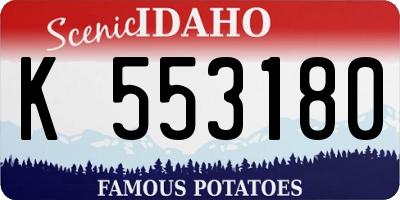 ID license plate K553180