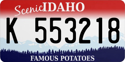 ID license plate K553218
