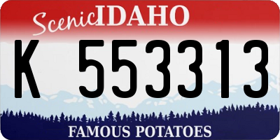 ID license plate K553313