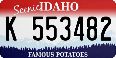 ID license plate K553482
