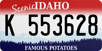 ID license plate K553628