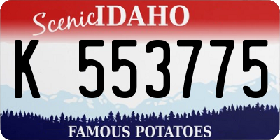 ID license plate K553775