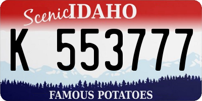 ID license plate K553777