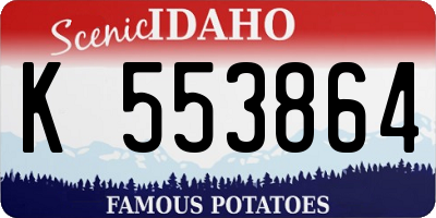 ID license plate K553864