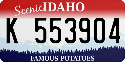 ID license plate K553904
