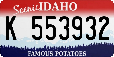 ID license plate K553932