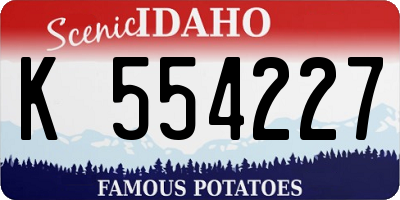 ID license plate K554227