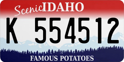 ID license plate K554512