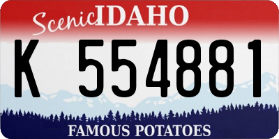 ID license plate K554881