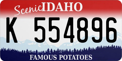 ID license plate K554896