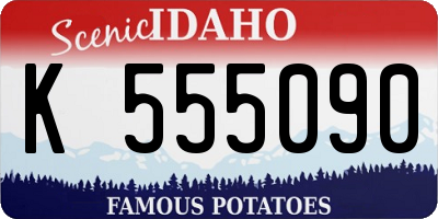 ID license plate K555090