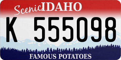 ID license plate K555098