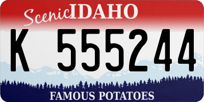 ID license plate K555244