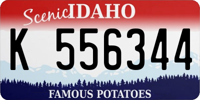 ID license plate K556344