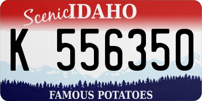 ID license plate K556350