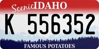 ID license plate K556352