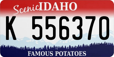 ID license plate K556370