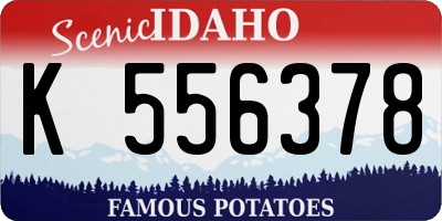 ID license plate K556378