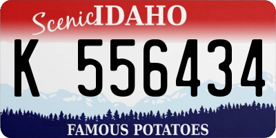 ID license plate K556434