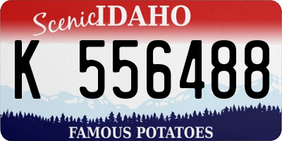 ID license plate K556488