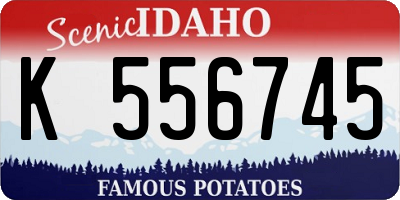 ID license plate K556745
