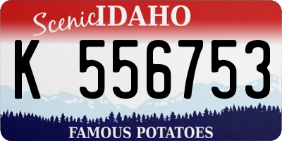 ID license plate K556753
