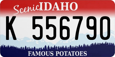 ID license plate K556790