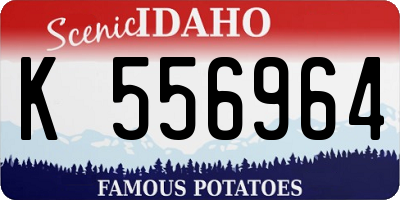 ID license plate K556964