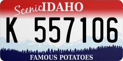 ID license plate K557106